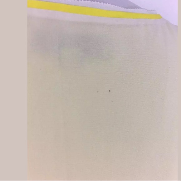 Ann Taylor LOFT White & Yellow Layered Tank blouse - Picture 5 of 6